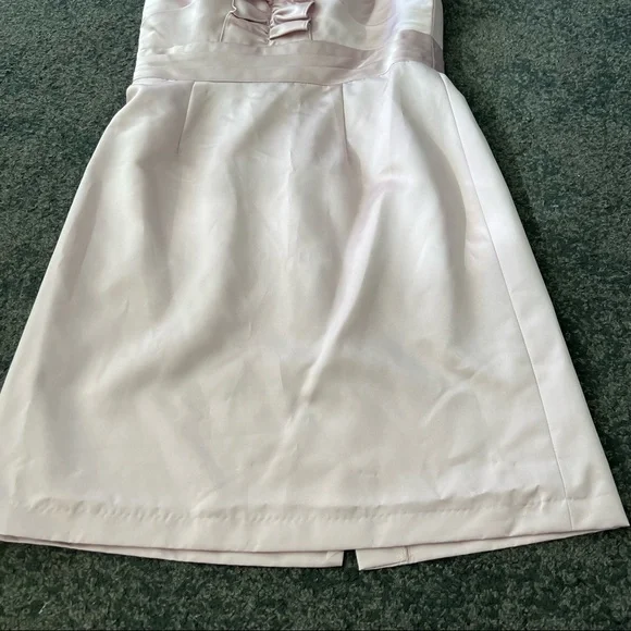 alfred angelo front bow satin strapless dress - Picture 8 of 9